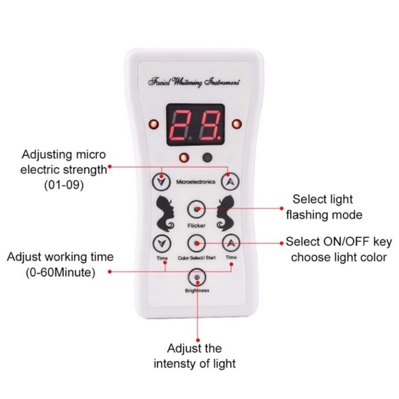 NEW LED Beauty Mask with neck extension and micro-current - Picture 6 of 6